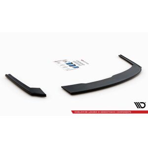 Maxton Design Heck Ansatz Flaps Diffusor V.2 / V2 für Audi A4 S-Line B9 schwarz Hochglanz