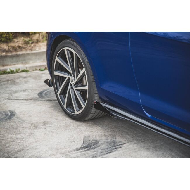 Maxton Design Side Flaps Volkswagen Golf 7 R / R-Line Facelift schwarz Hochglanz