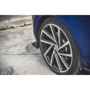 Maxton Design Hintere Seiten Flaps für Volkswagen Golf 7 R Facelift schwarz Hochglanz