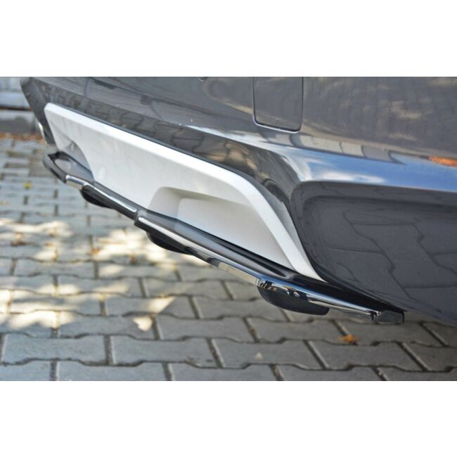 Maxton Design Mittlerer Heckdiffusor Ansatz für BMW X4 M Paket DTM LOOK schwarz Hochglanz