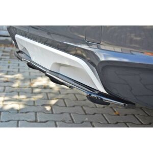 Maxton Design Mittlerer Heckdiffusor Ansatz für BMW X4 M Paket DTM LOOK schwarz Hochglanz