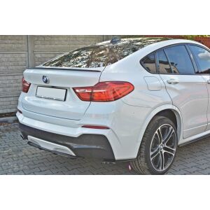 Maxton Design Mittlerer Heckdiffusor Ansatz für BMW X4 M Paket DTM LOOK schwarz Hochglanz