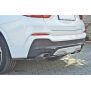 Maxton Design Mittlerer Heckdiffusor Ansatz für BMW X4 M Paket DTM LOOK schwarz Hochglanz