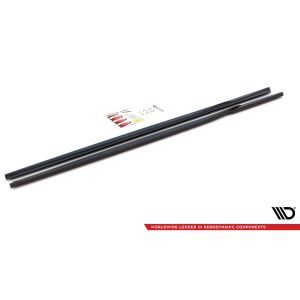 Maxton Design Seitenschweller Ansatz für BMW 3er G20 / G21 schwarz Hochglanz