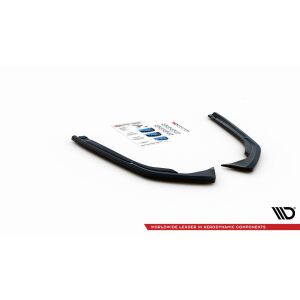 Maxton Design Heck Ansatz Flaps Diffusor für Volkswagen Arteon R-Line Facelift schwarz Hochglanz
