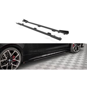 Maxton Design Street Pro Seitenschweller Ansatz für + Flaps BM 4 M-Paket G22 schwarz Hochglanz