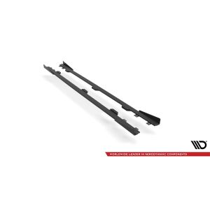 Maxton Design Street Pro Seitenschweller Ansatz für + Flaps BM 4 M-Paket G22 schwarz Hochglanz