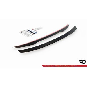 Maxton Design Spoiler CAP für Peugeot 508 Limousine Mk2 schwarz Hochglanz