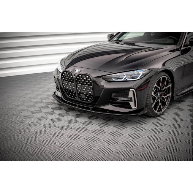 Maxton Design Front Flaps BMW 4er M-Paket G22 schwarz Hochglanz