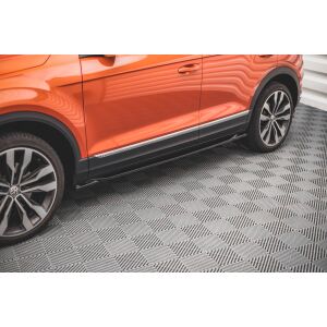 Maxton Design Seitenschweller Ansatz für Volkswagen T-Roc Mk1 schwarz Hochglanz