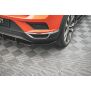 Maxton Design Heck Ansatz Flaps Diffusor für Volkswagen T-Roc Mk1 schwarz Hochglanz