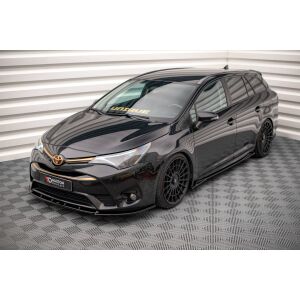 Maxton Design Seitenschweller Ansatz für Toyota Avensis Mk3 Facelift schwarz Hochglanz