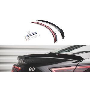 Maxton Design Spoiler CAP für Infiniti Q60 S Mk2 schwarz Hochglanz