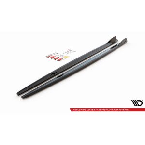 Maxton Design Seitenschweller Ansatz für V.2 / V2 für BMW 2 Gran Coupe M-Paket / M235i F44 schwarz Hochglanz