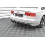 Maxton Design Heckdiffusor Ansatz für Audi A8 D4 schwarz Hochglanz