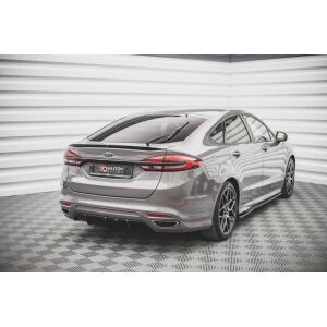 Maxton Design Heckdiffusor Ansatz für Ford Mondeo ST-Line Mk5 Facelift schwarz Hochglanz