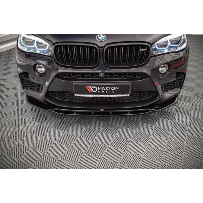 Maxton Design Front Ansatz V.2 / V2 für BMW X5 M F15 schwarz Hochglanz