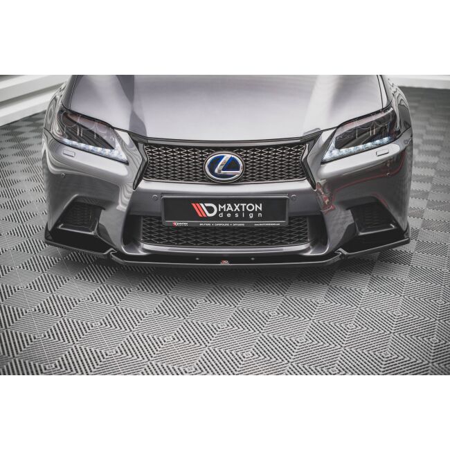 Maxton Design Front Ansatz V.1 / V1 für Lexus GS F Sport Mk4 (L10) schwarz Hochglanz