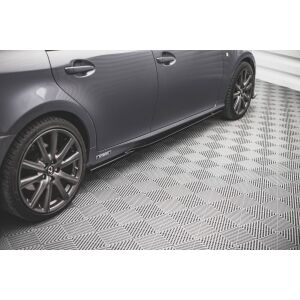 Maxton Design Seitenschweller Ansatz für Lexus GS F Sport Mk4(L10) schwarz Hochglanz
