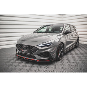Maxton Design Front Ansatz +Flaps für V.1 / V1 Hyundai I30 N Hatchback/Fastback Mk3 Facelift