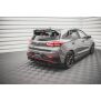Maxton Design Mittlerer Heckdiffusor Ansatz für Hyundai I30 N Hatchback Mk3 Facelift schwarz Hochglanz