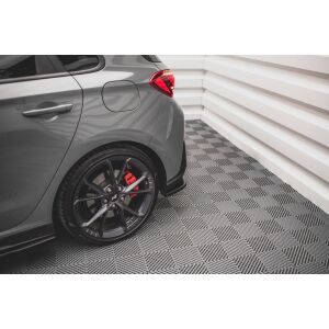 Maxton Design Heck Ansatz Flaps Diffusor V.2 / V2 für Hyundai I30 N Hatchback Mk3 Facelift schwarz Hochglanz