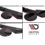 Maxton Design Heck Ansatz Flaps Diffusor V.2 / V2 für Hyundai I30 N Hatchback Mk3 Facelift schwarz Hochglanz