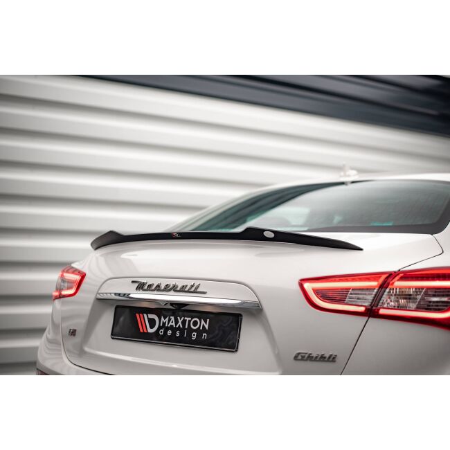 Maxton Design Spoiler CAP für Maserati Ghibli Mk3 schwarz Hochglanz