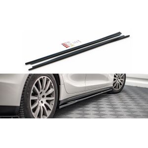 Maxton Design Seitenschweller Ansatz für Maserati Ghibli Mk3 schwarz Hochglanz