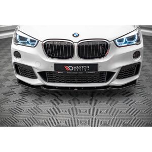 Maxton Design Front Ansatz V.1 / V1 für BMW X1 M-Paket F48 schwarz Hochglanz