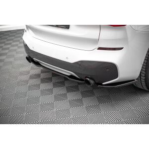 Maxton Design Mittlerer Heckdiffusor Ansatz für BMW X1 M-Paket F48 schwarz Hochglanz