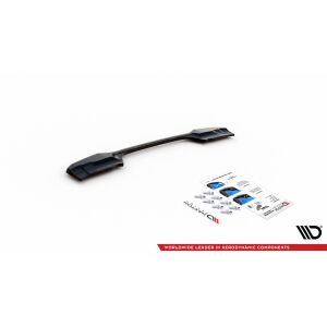 Maxton Design Mittlerer Heckdiffusor Ansatz für BMW X1 M-Paket F48 schwarz Hochglanz