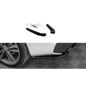 Maxton Design Heck Ansatz Flaps Diffusor für BMW X1 M-Paket F48 schwarz Hochglanz