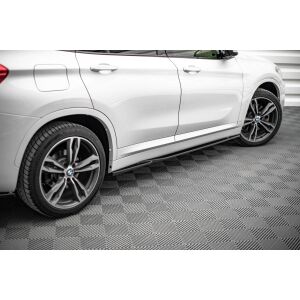 Maxton Design Seitenschweller Ansatz für BMW X1 M-Paket F48 schwarz Hochglanz