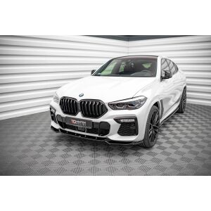 Maxton Design Front Ansatz V.1 / V1 für BMW X6 M-Paket G06 schwarz Hochglanz