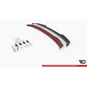 Maxton Design Spoiler CAP für Volvo V60 R-Design Mk2 schwarz Hochglanz
