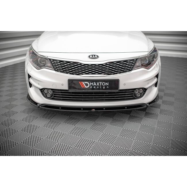 Maxton Design Front Ansatz V.1 / V1 für Kia Optima Mk4 schwarz Hochglanz