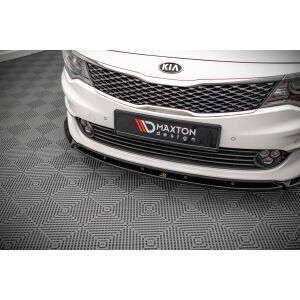 Maxton Design Front Ansatz V.1 / V1 für Kia Optima Mk4 schwarz Hochglanz