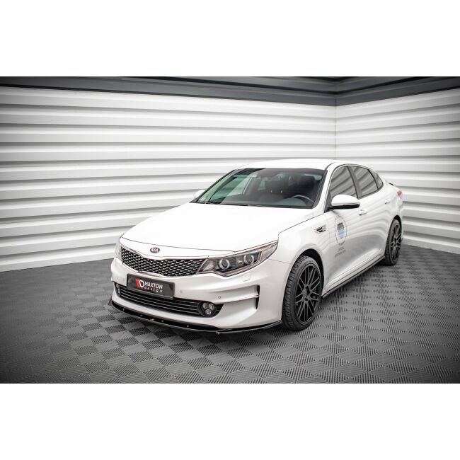 Maxton Design Front Ansatz V.2 / V2 für Kia Optima Mk4 schwarz Hochglanz