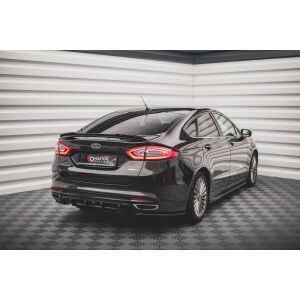 Maxton Design Heck Ansatz Flaps Diffusor für Ford Mondeo Mk5 schwarz Hochglanz