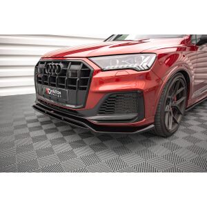 Maxton Design Front Ansatz für Audi SQ7 /Q7 S-Line Mk2 (4M) Facelift  schwarz Hochglanz