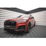 Maxton Design Front Ansatz für Audi SQ7 /Q7 S-Line Mk2 (4M) Facelift  schwarz Hochglanz