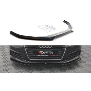 Maxton Design Front Ansatz V.2 / V2 für Audi A4 B9 schwarz Hochglanz