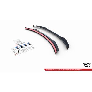 Maxton Design Spoiler CAP für Seat Leon FR Sportstourer Mk3 schwarz Hochglanz