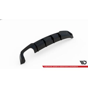 Maxton Design Heckdiffusor Ansatz für Seat Leon FR Sportstourer Mk3 schwarz Hochglanz