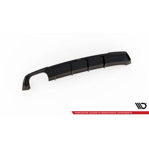 Maxton Design Heckdiffusor Ansatz für Seat Leon FR Sportstourer Mk3 schwarz Hochglanz