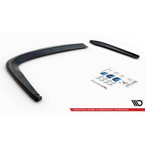 Maxton Design Heck Ansatz Flaps Diffusor V.1 / V1 für Seat Leon FR Sportstourer Mk3 schwarz Hochglanz