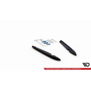 Maxton Design Heck Ansatz Flaps Diffusor V.2 / V2 für Seat Leon FR Sportstourer Mk3 schwarz Hochglanz