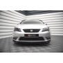 Maxton Design Front Ansatz V.1 / V1 für Seat Leon Mk3 schwarz Hochglanz