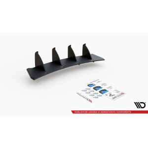 Maxton Design Robuste Racing Heckschürze V.2 / V2 für Volkswagen Golf GTI Mk6